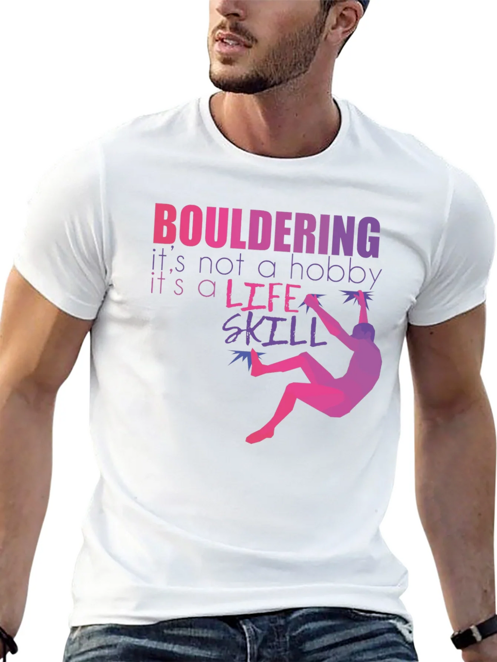 Bouldering Life Skill Graphic Tee product image 12