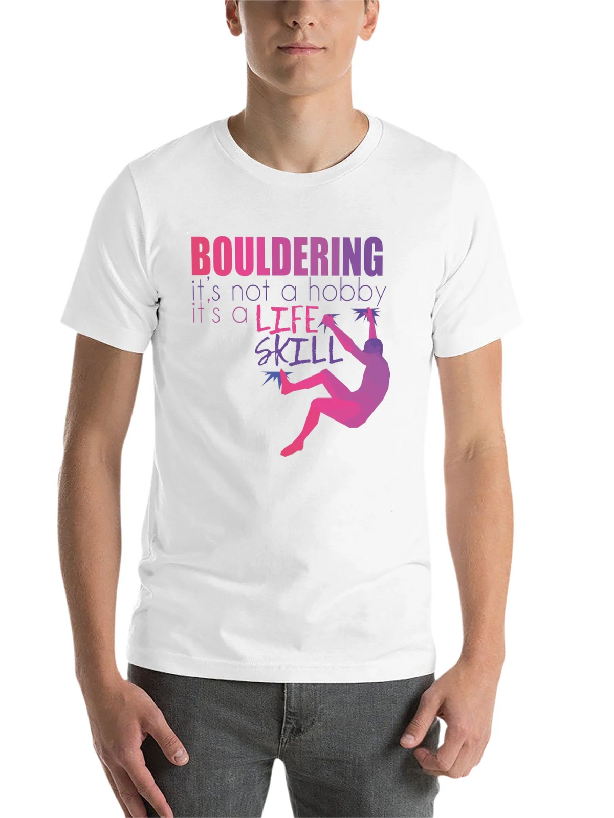 Bouldering Life Skill Graphic Tee product image 10