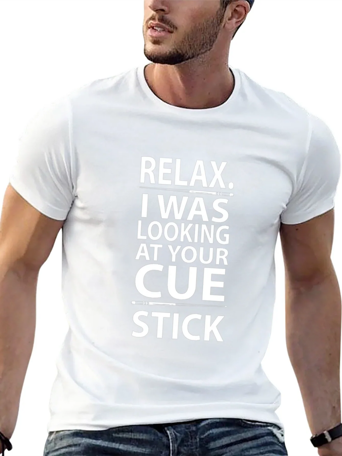 Relax Cue Stick T-Shirt - Novelty Billiards Tee product image 12