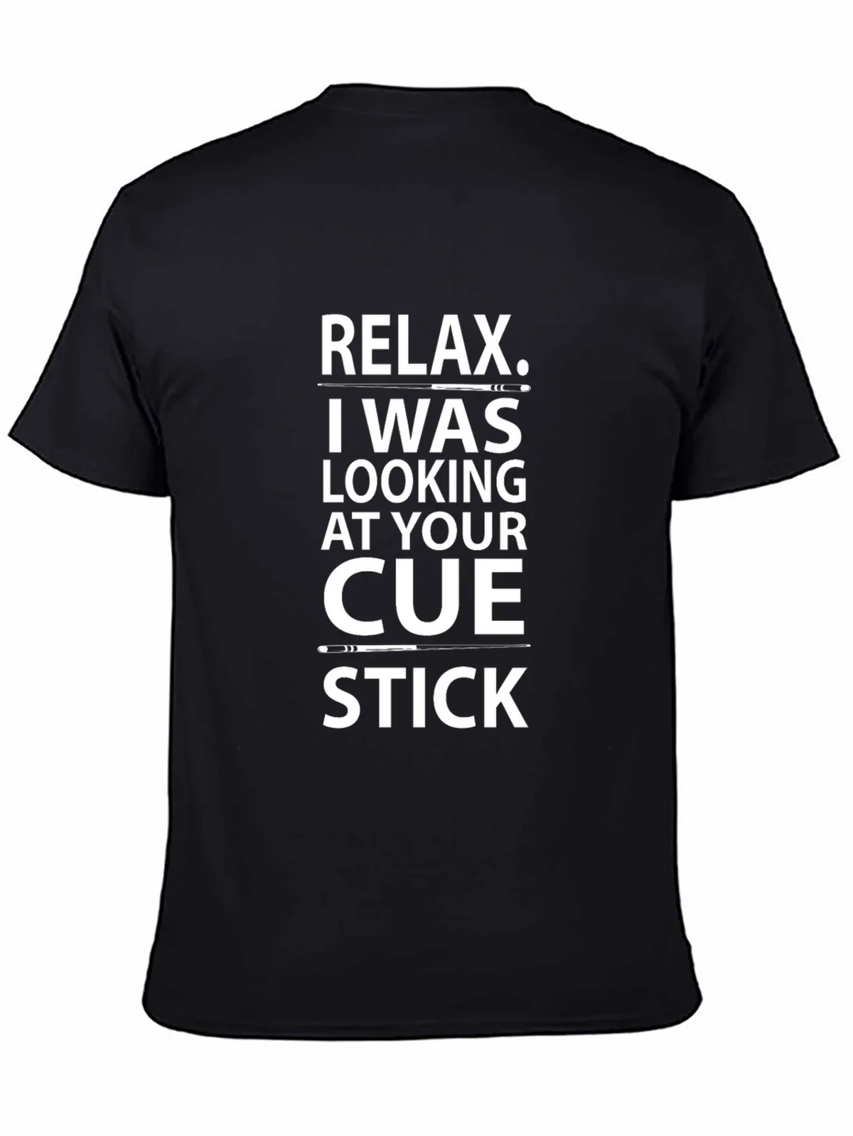 Relax Cue Stick T-Shirt - Novelty Billiards Tee product image 4