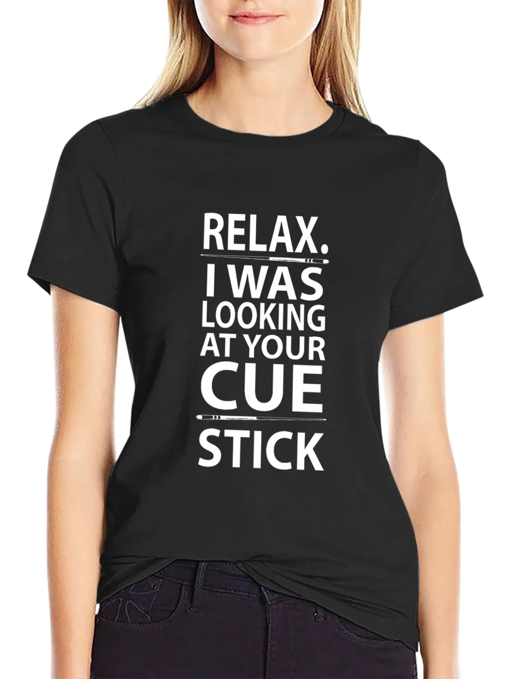 Relax Cue Stick T-Shirt - Novelty Billiards Tee product image 2