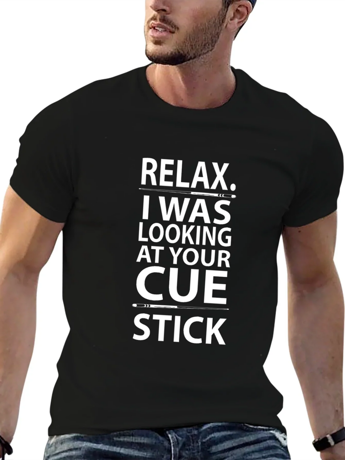 Relax Cue Stick T-Shirt - Novelty Billiards Tee product image 6