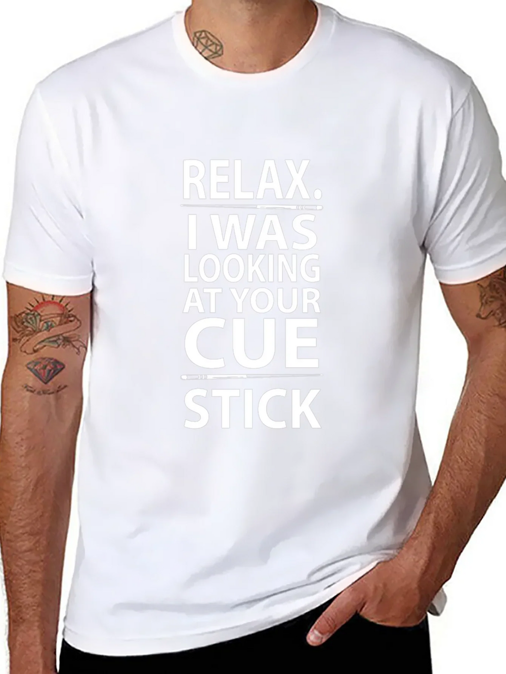 Relax Cue Stick T-Shirt - Novelty Billiards Tee product image 7