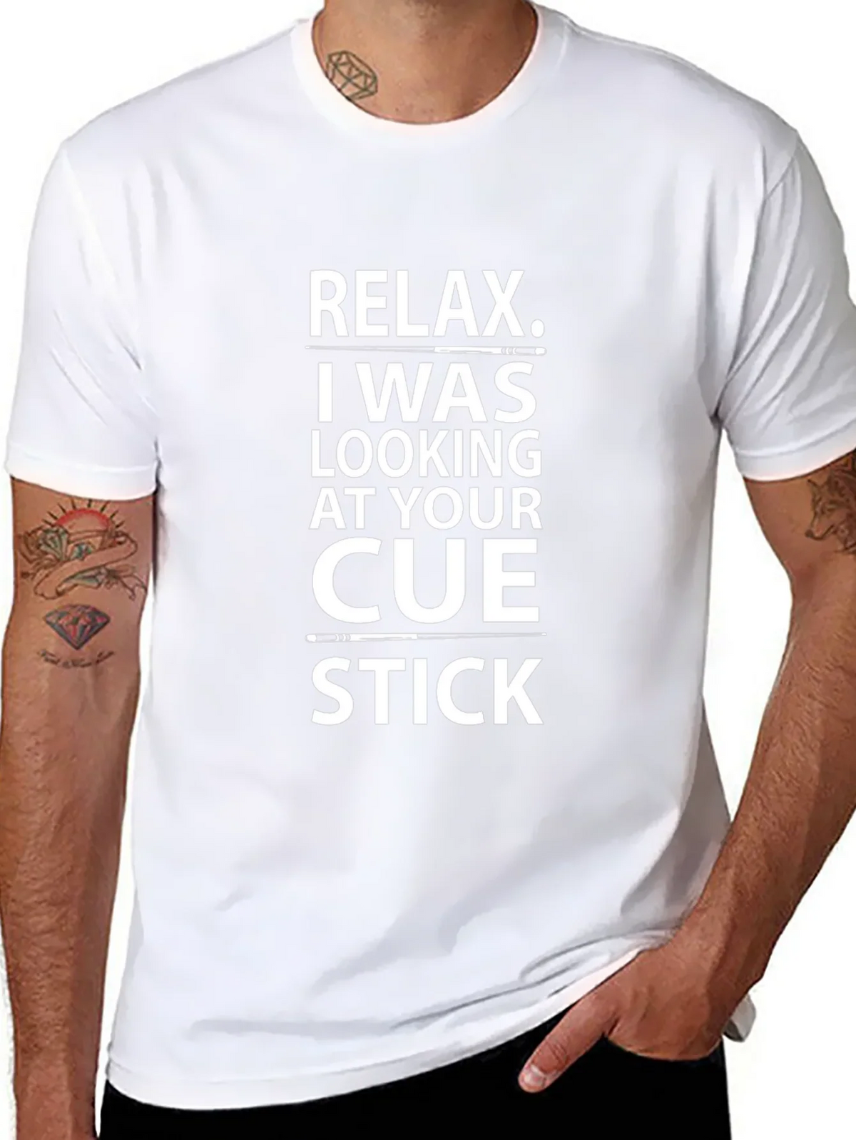 Relax Cue Stick T-Shirt - Novelty Billiards Tee product image 7