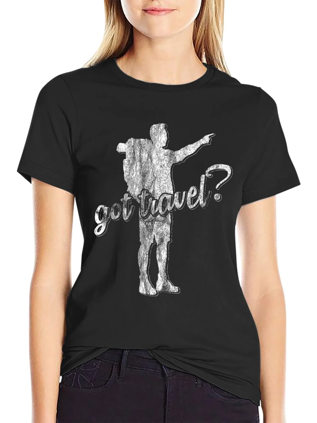 Got Travel? Black Graphic Tee product image 2