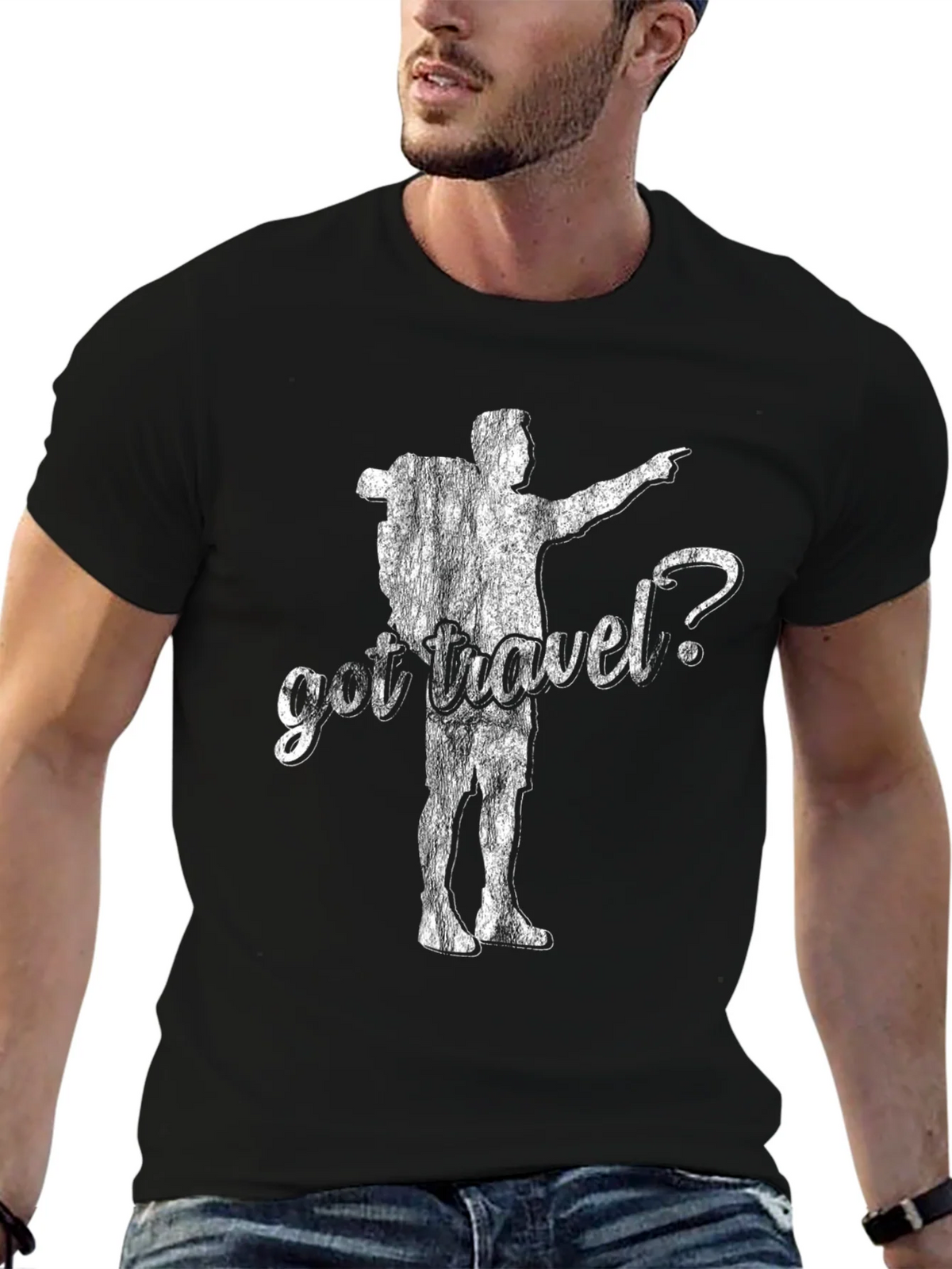 Got Travel? Black Graphic Tee product image 6