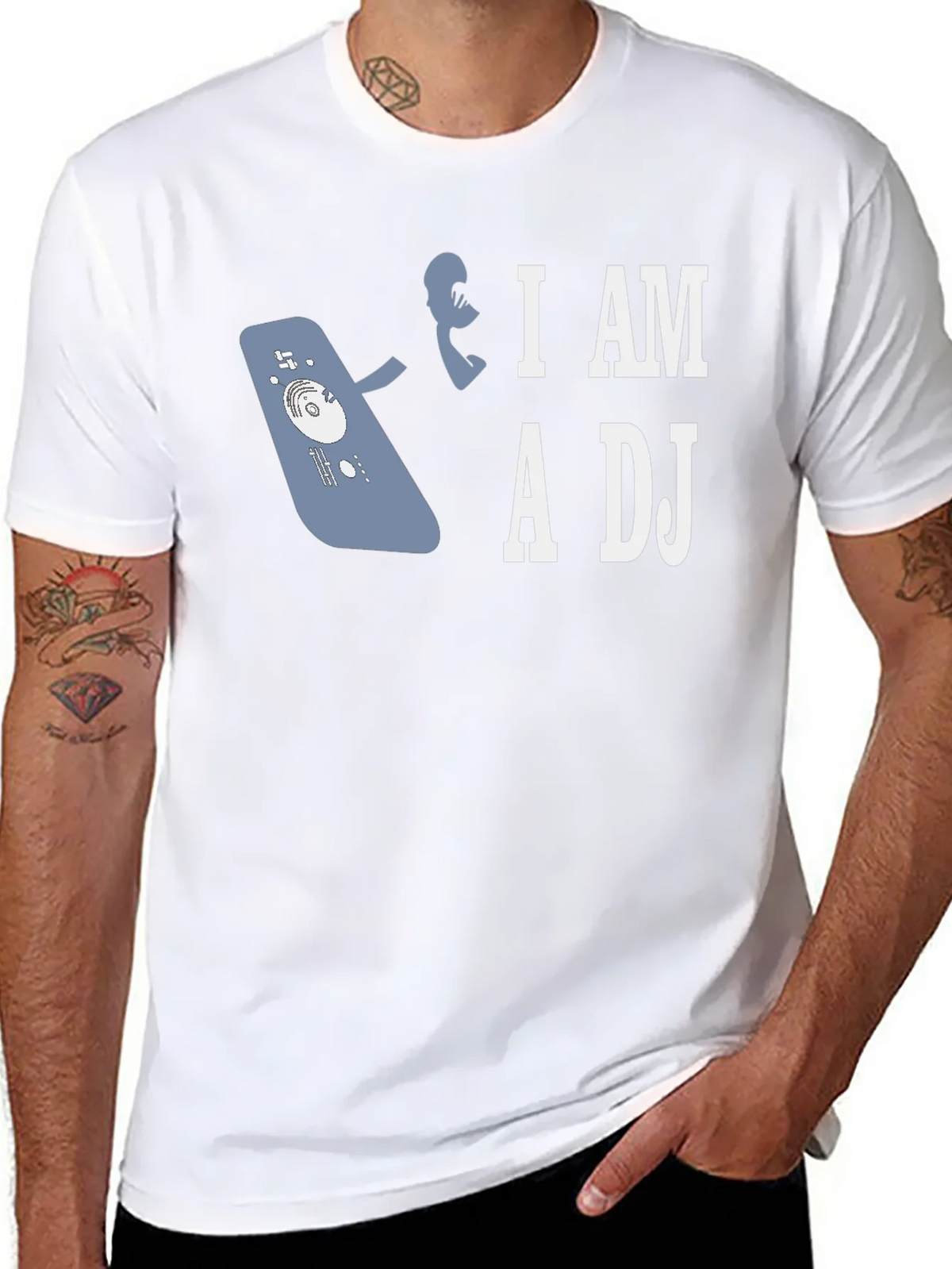 I AM A DJ Graphic T-Shirt product image 7
