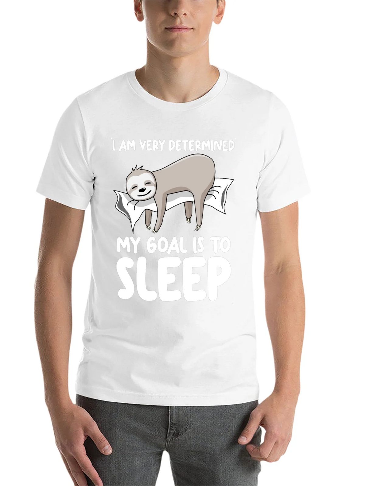 Determined to Sleep Sloth Graphic Tee