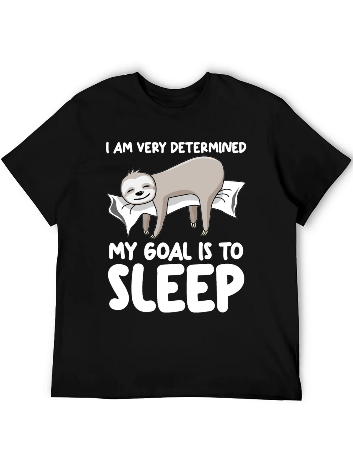 Determined to Sleep Sloth Graphic Tee