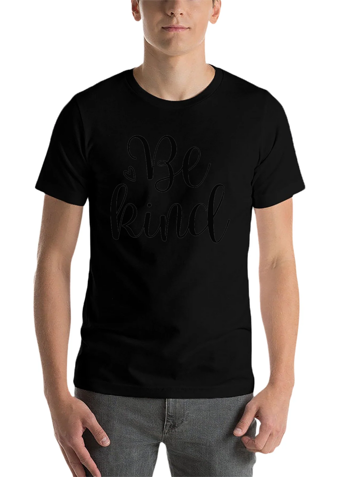 Be Kind Script Graphic Tee - Black product image 4