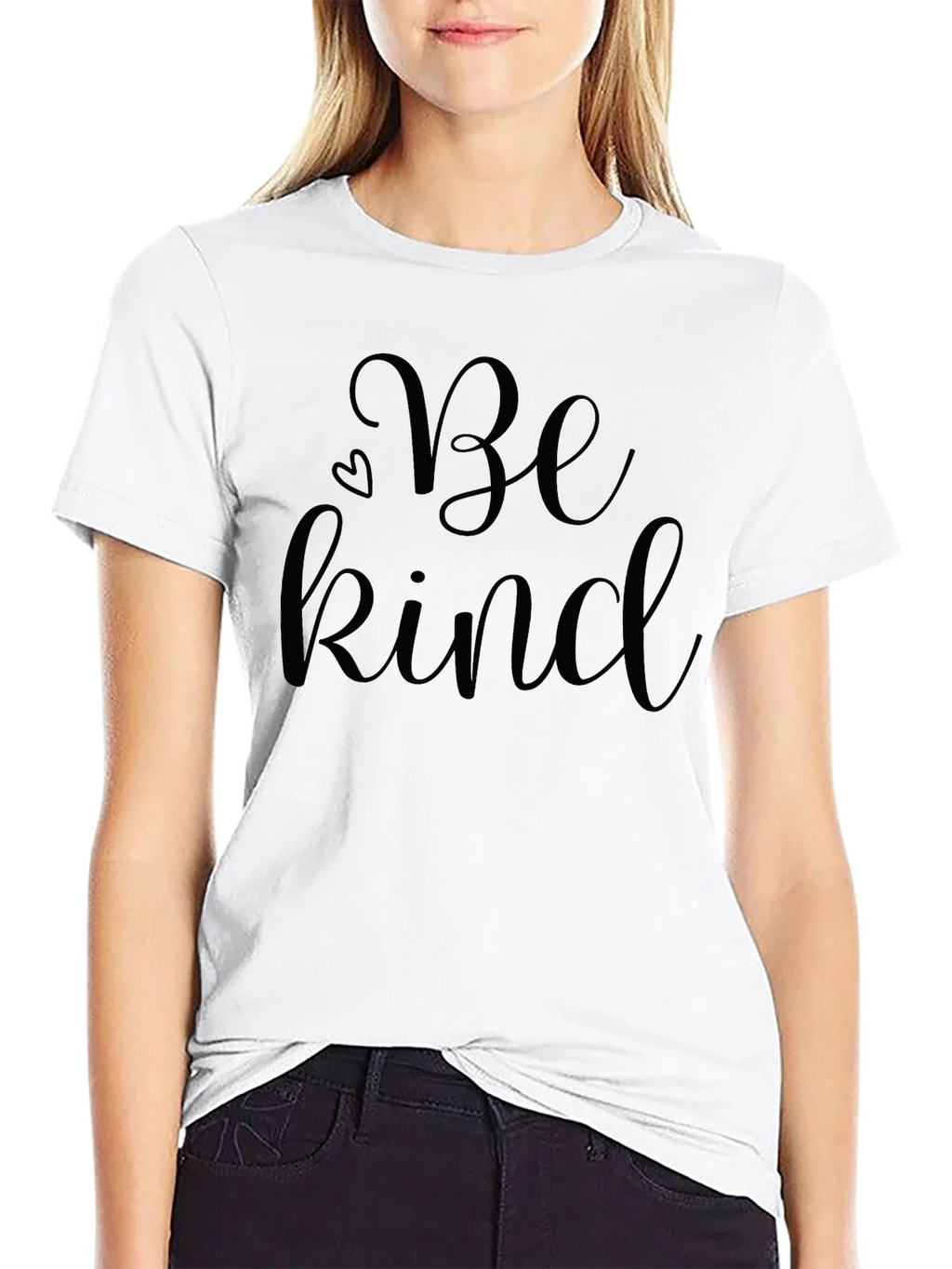 Be Kind Script Graphic Tee - Black product image 8