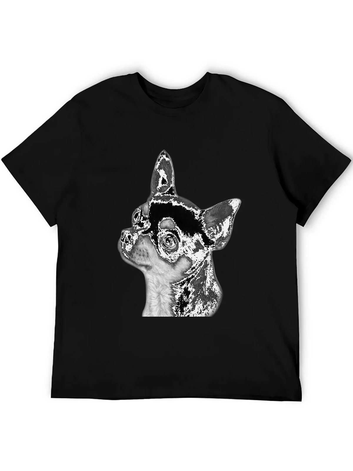 Chihuahua Dog Graphic Black T-Shirt product image 4
