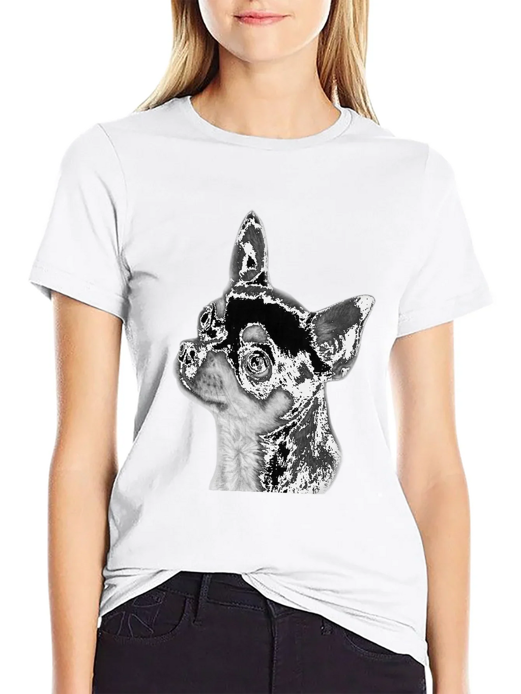 Chihuahua Dog Graphic Black T-Shirt product image 6