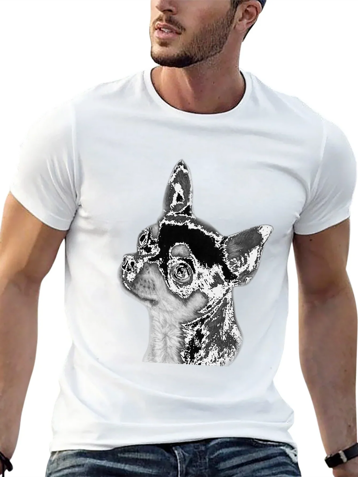 Chihuahua Dog Graphic Black T-Shirt product image 10