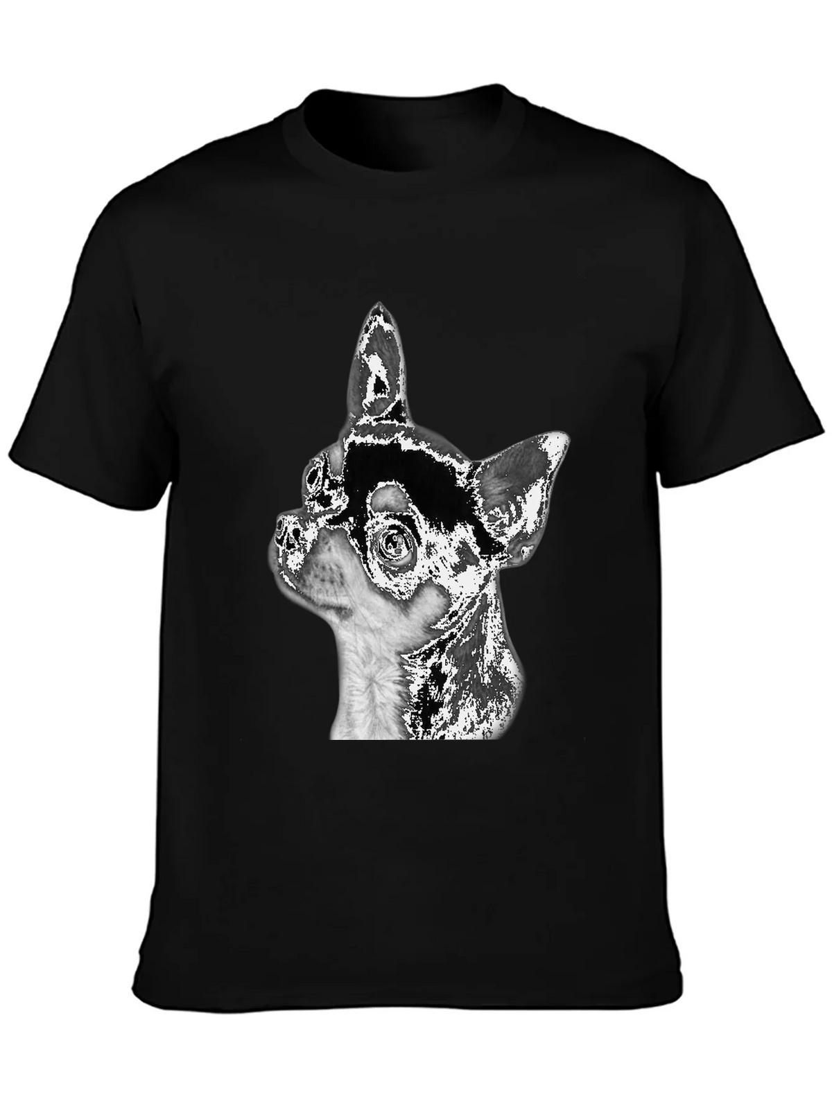 Chihuahua Dog Graphic Black T-Shirt product image 3