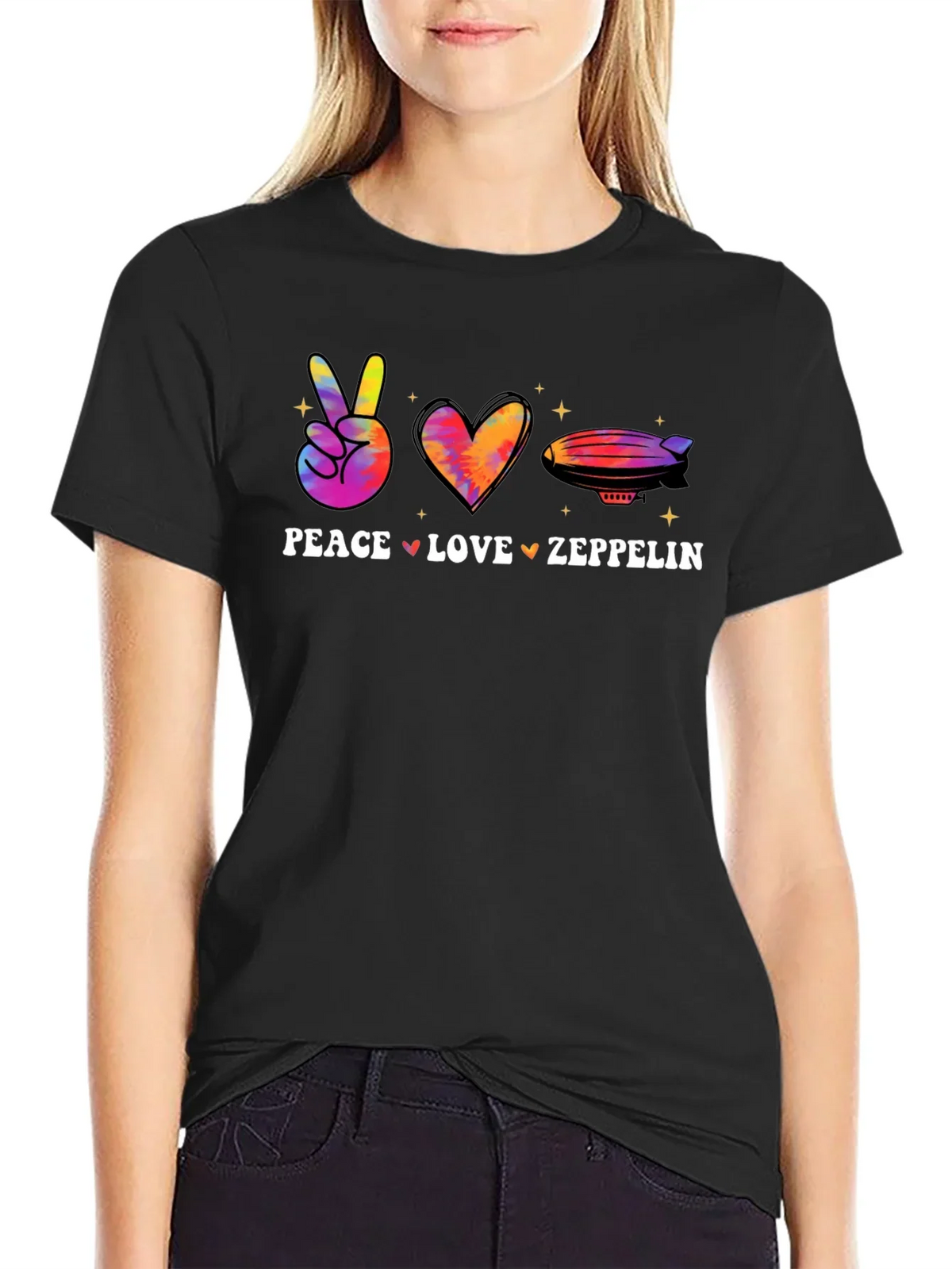 Peace Love Zeppelin Graphic Tee product image 2