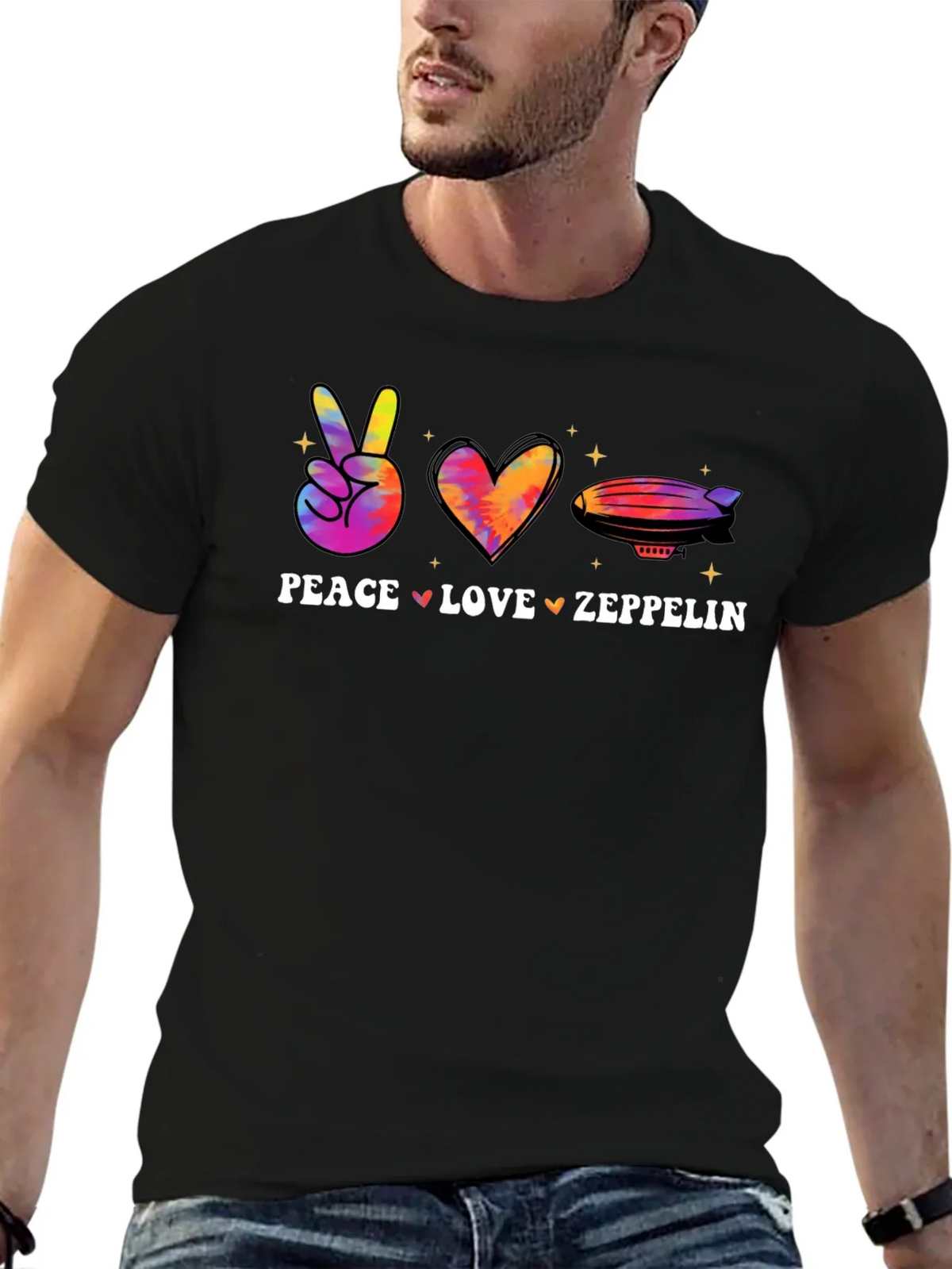 Peace Love Zeppelin Graphic Tee product image 6