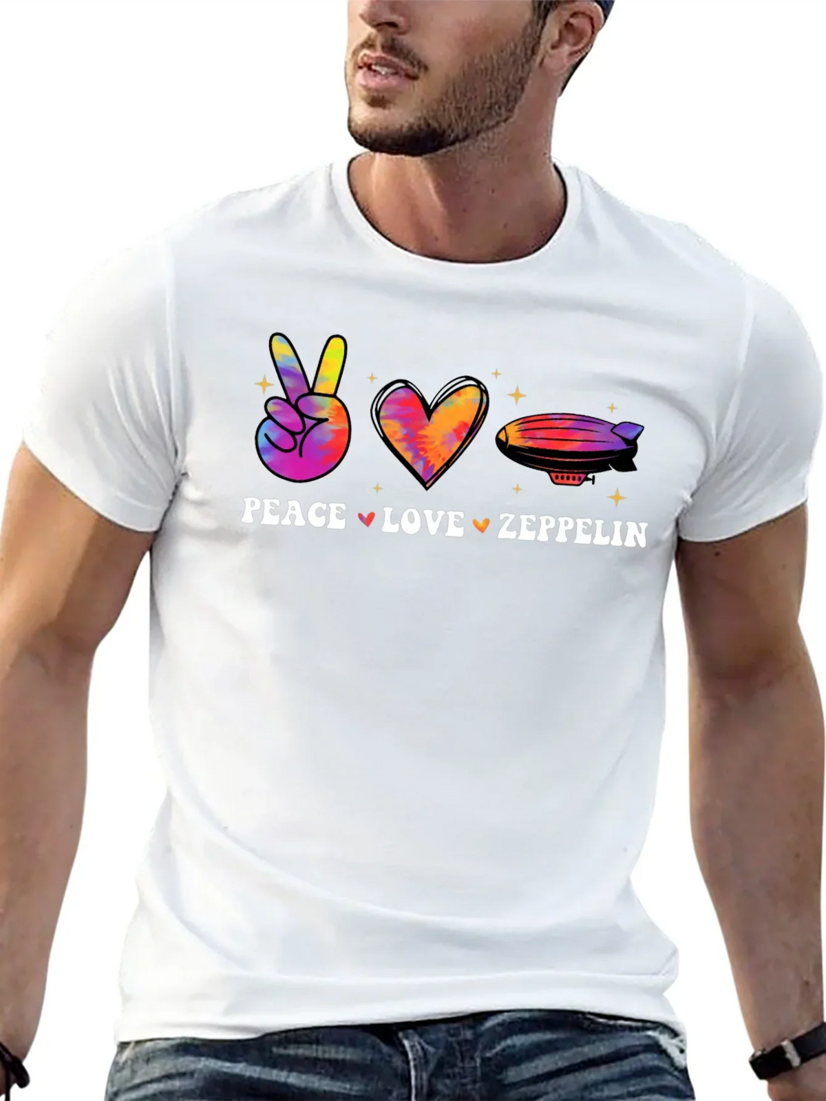 Peace Love Zeppelin Graphic Tee product image 12