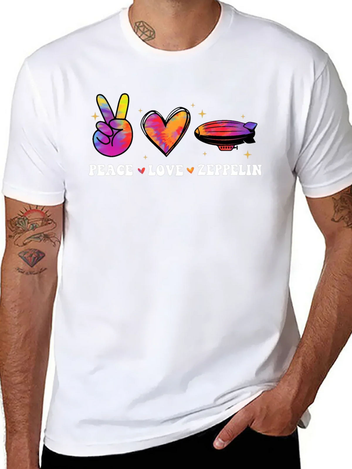 Peace Love Zeppelin Graphic Tee product image 7