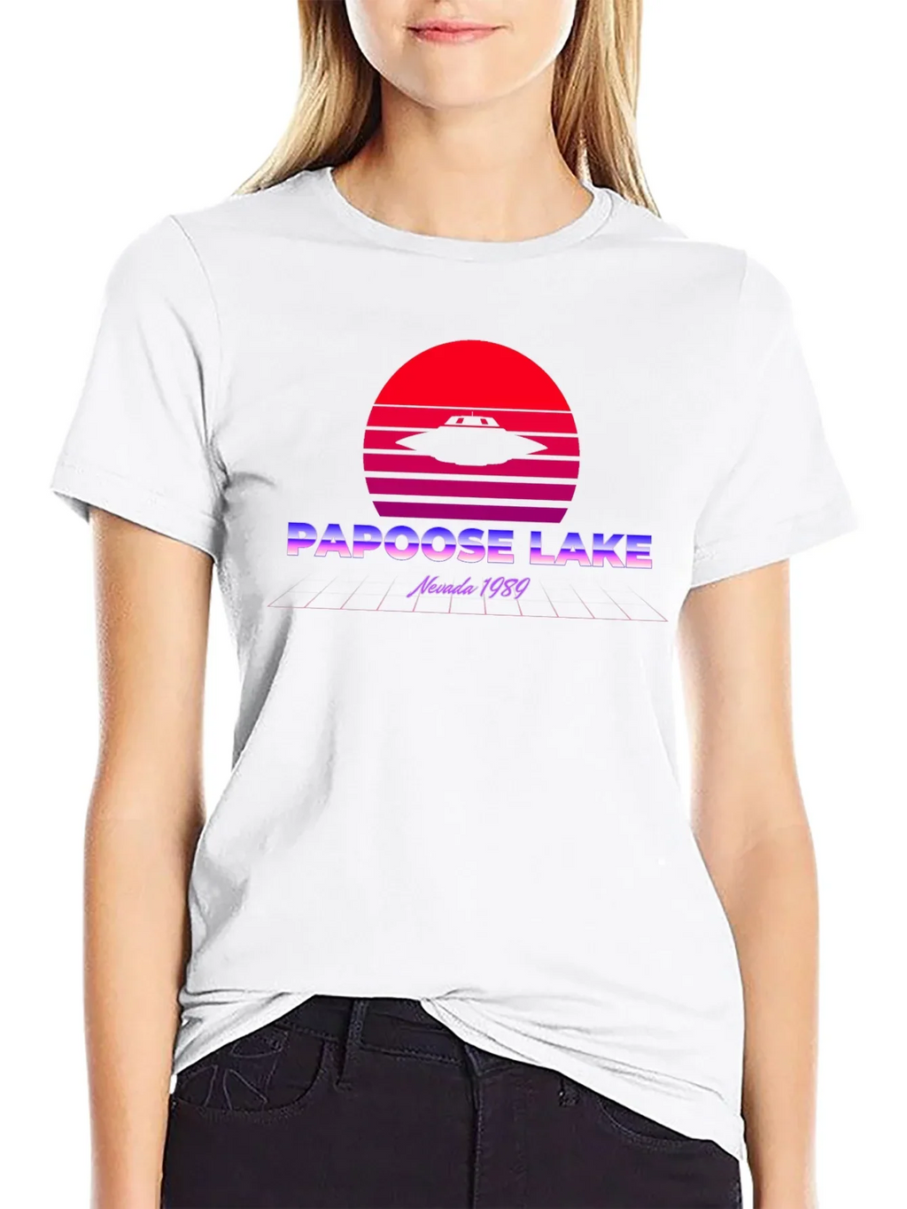 Papoose Lake UFO T-Shirt - Retro Nevada 1989 product image 8