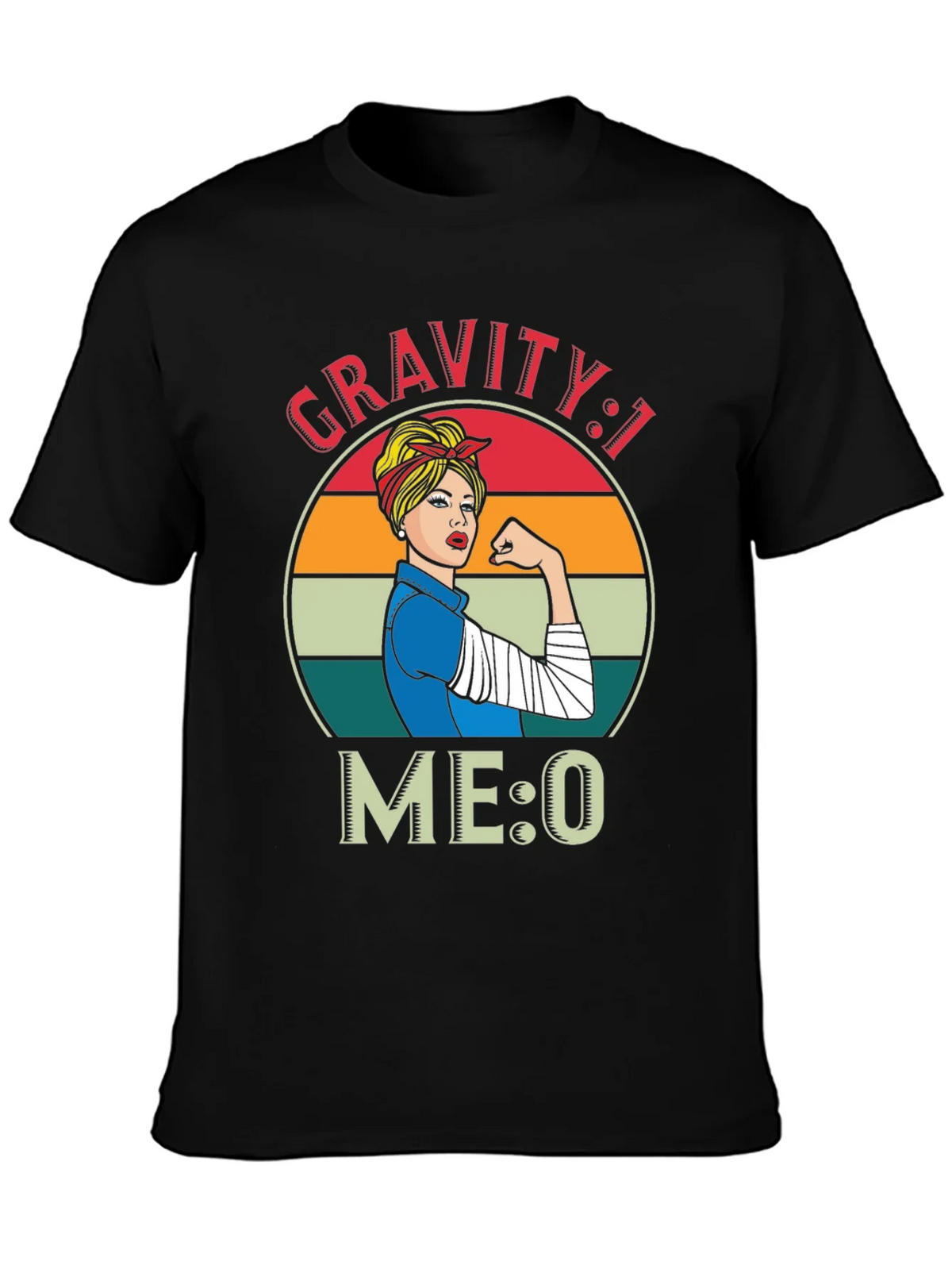 Gravity 1 Me 0 T-Shirt - Broken Arm Funny Get Well Soon product image 3