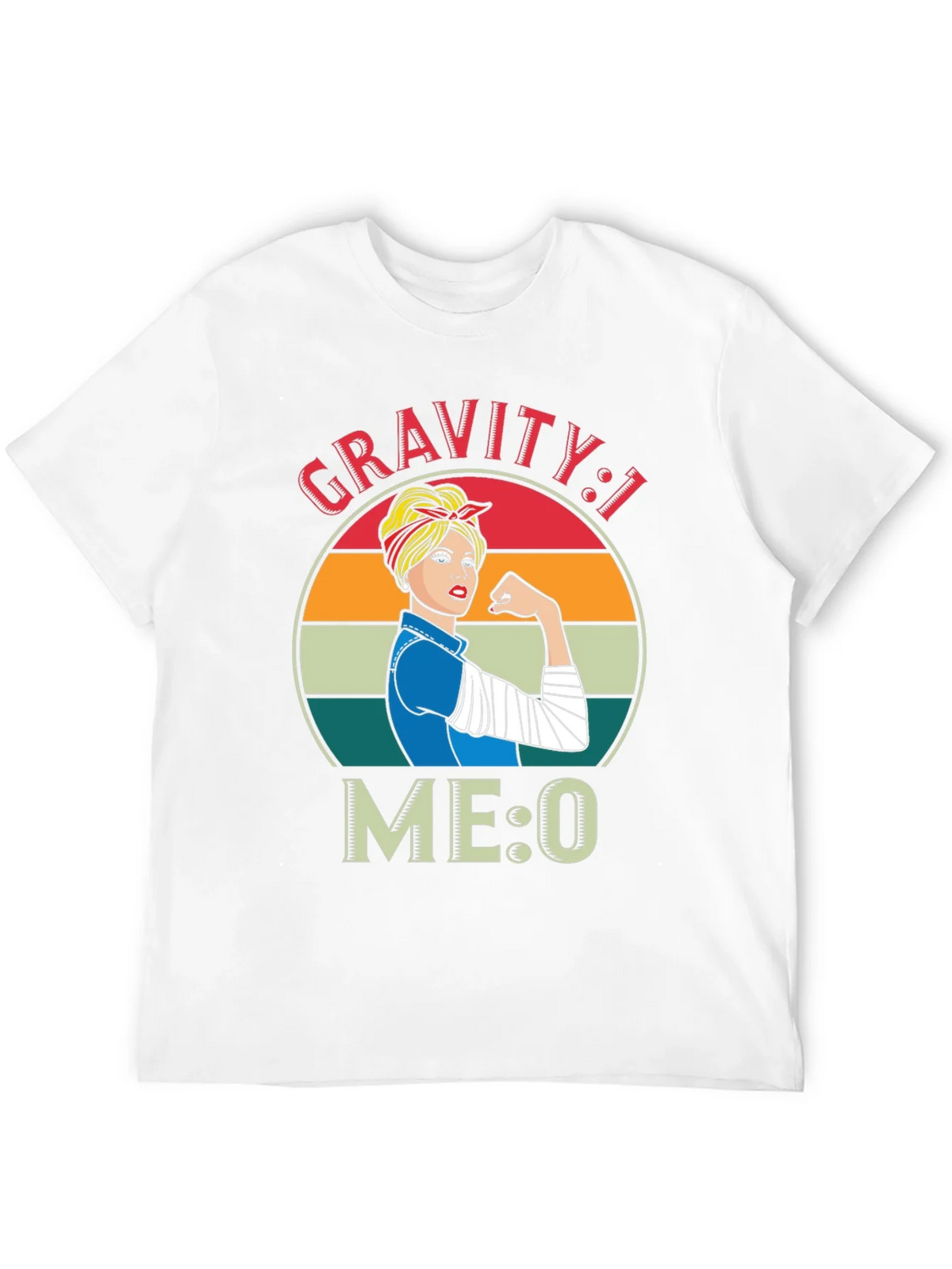 Gravity 1 Me 0 T-Shirt - Broken Arm Funny Get Well Soon product image 11
