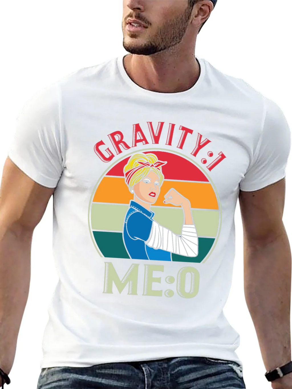 Gravity 1 Me 0 T-Shirt - Broken Arm Funny Get Well Soon product image 12