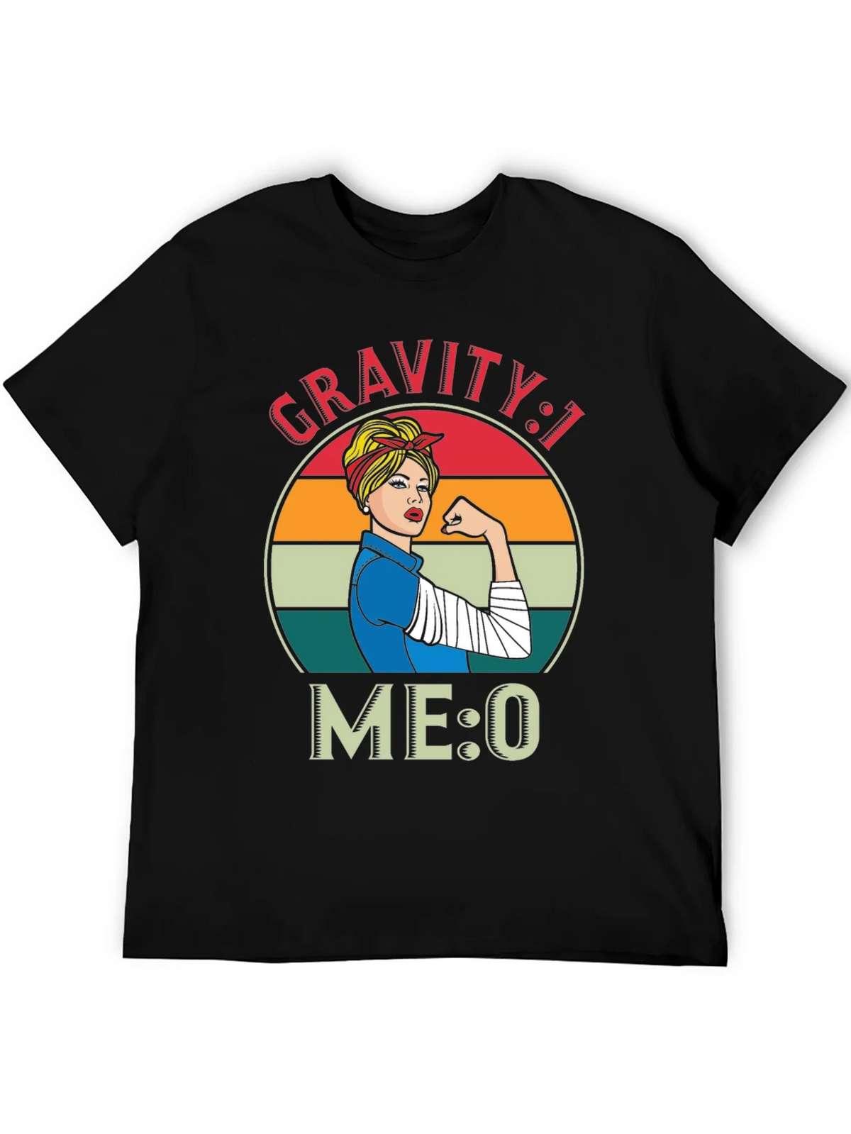 Gravity 1 Me 0 T-Shirt - Broken Arm Funny Get Well Soon product image 5