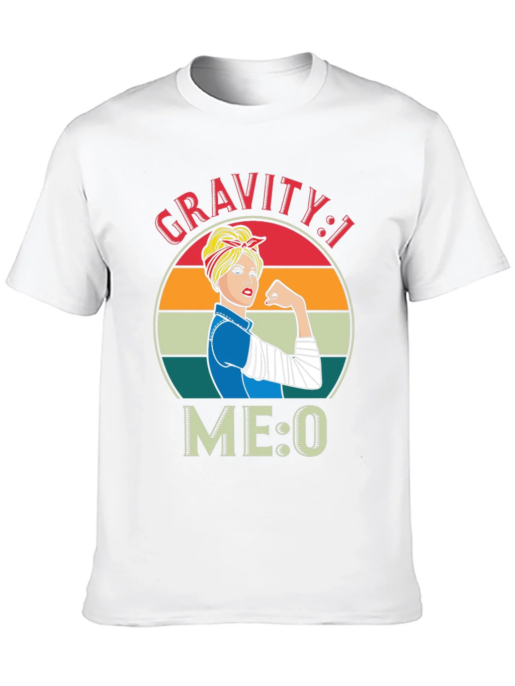 Gravity 1 Me 0 T-Shirt - Broken Arm Funny Get Well Soon product image 9