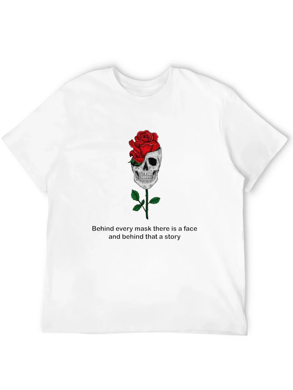 Skull Rose Graphic Tee - Behind Every Mask product image 11