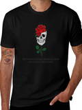 Skull Rose Graphic Tee - Behind Every Mask product image 1