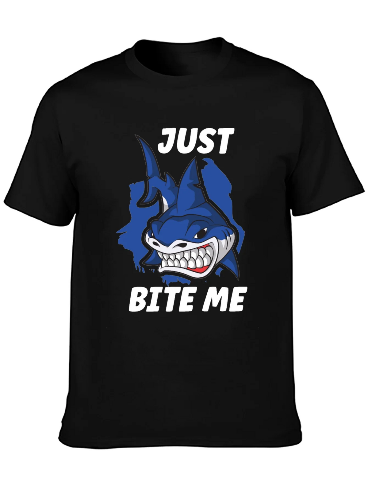Just Bite Me Shark T-Shirt - Funny Novelty Tee product image 3