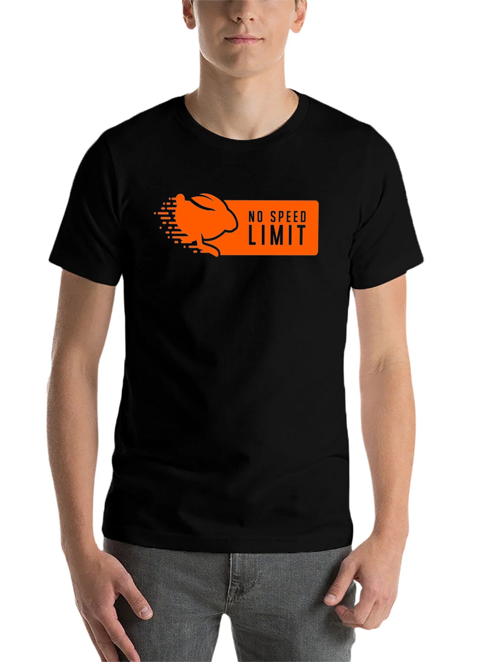 No Speed Limit Rabbit Graphic T-Shirt product image 4