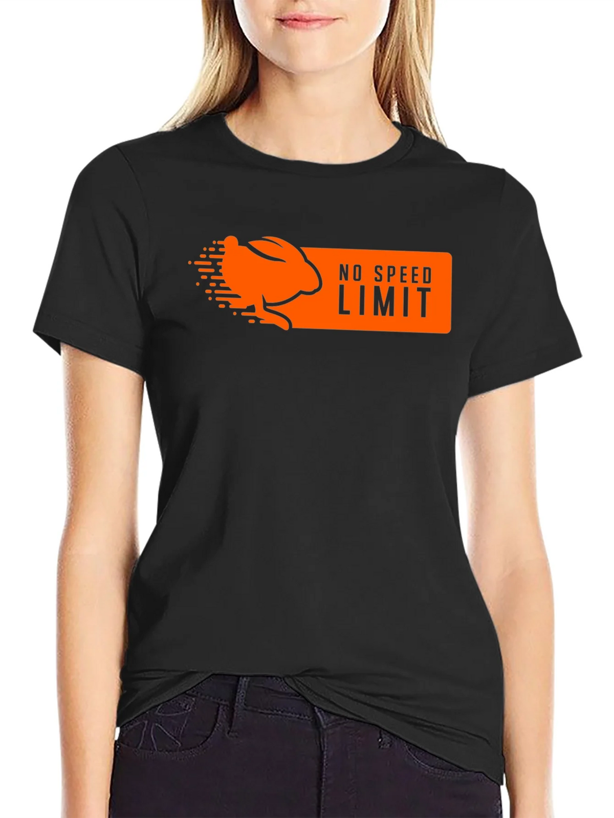 No Speed Limit Rabbit Graphic T-Shirt product image 2