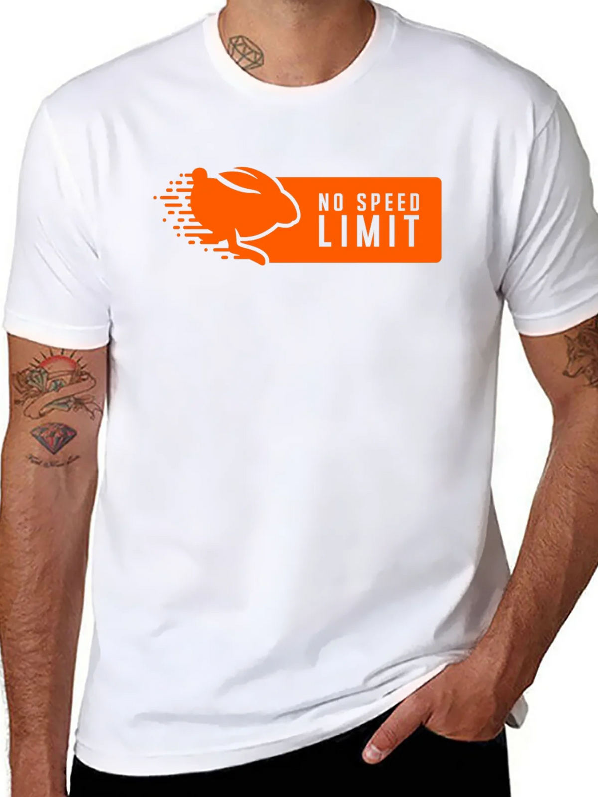 No Speed Limit Rabbit Graphic T-Shirt product image 7