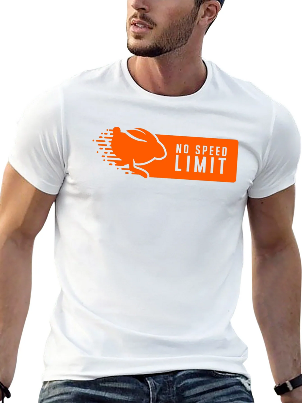 No Speed Limit Rabbit Graphic T-Shirt product image 12