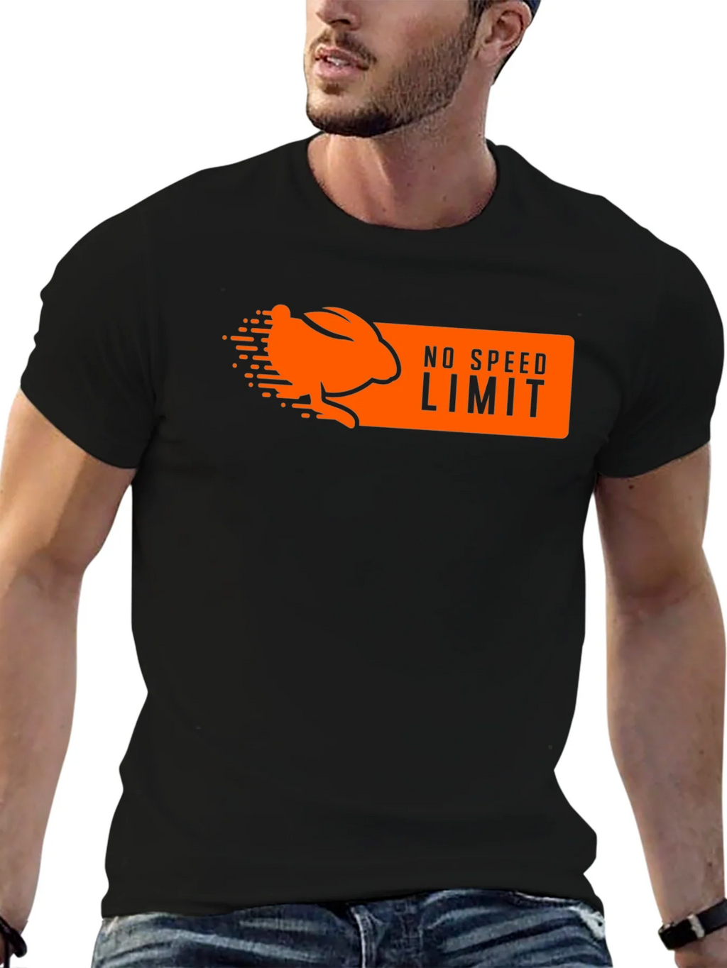 No Speed Limit Rabbit Graphic T-Shirt product image 6