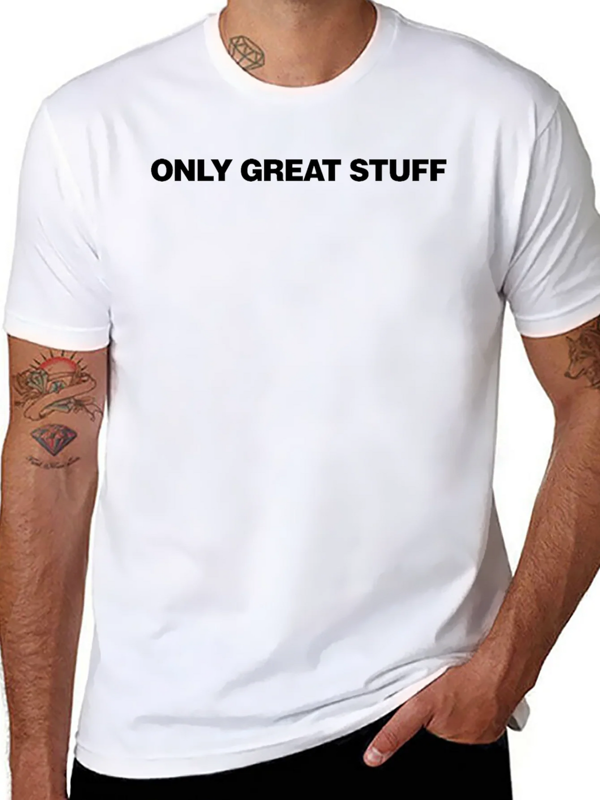 Only Great Stuff Black Crew Neck T-Shirt product image 7