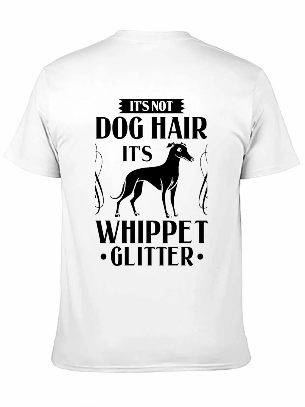 Its Not Dog Hair Whippet Glitter T-Shirt product image 10