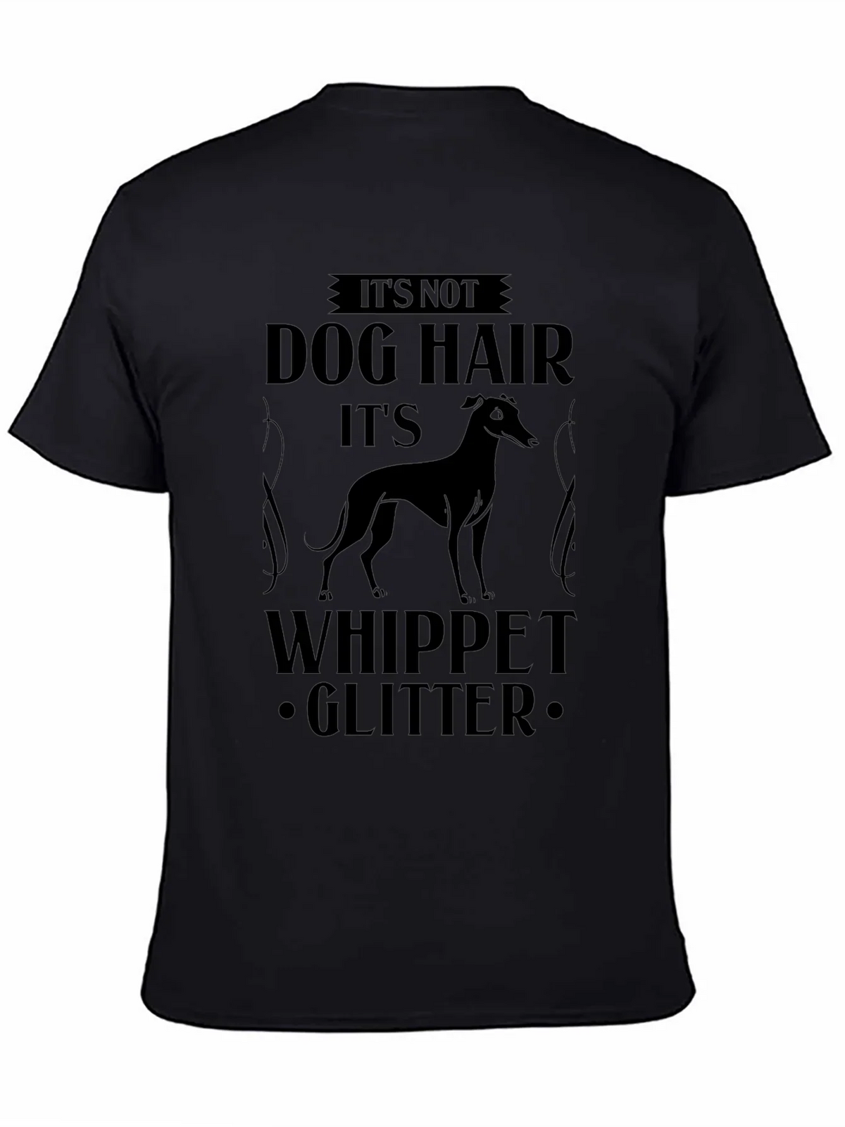 Its Not Dog Hair Whippet Glitter T-Shirt product image 4