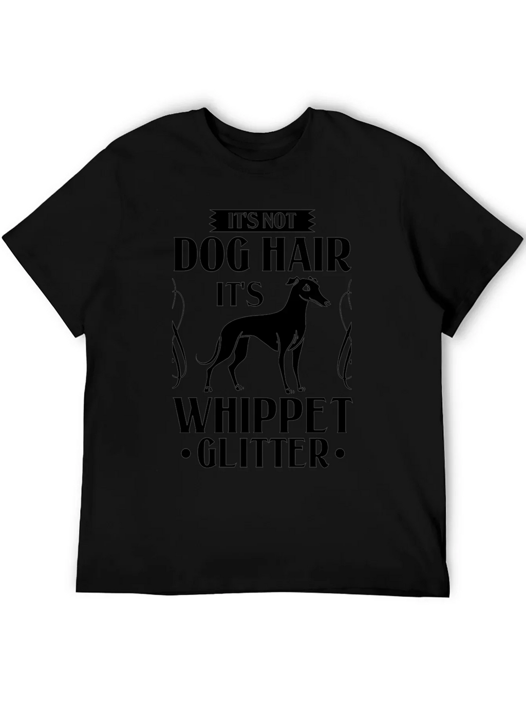 Its Not Dog Hair Whippet Glitter T-Shirt product image 5