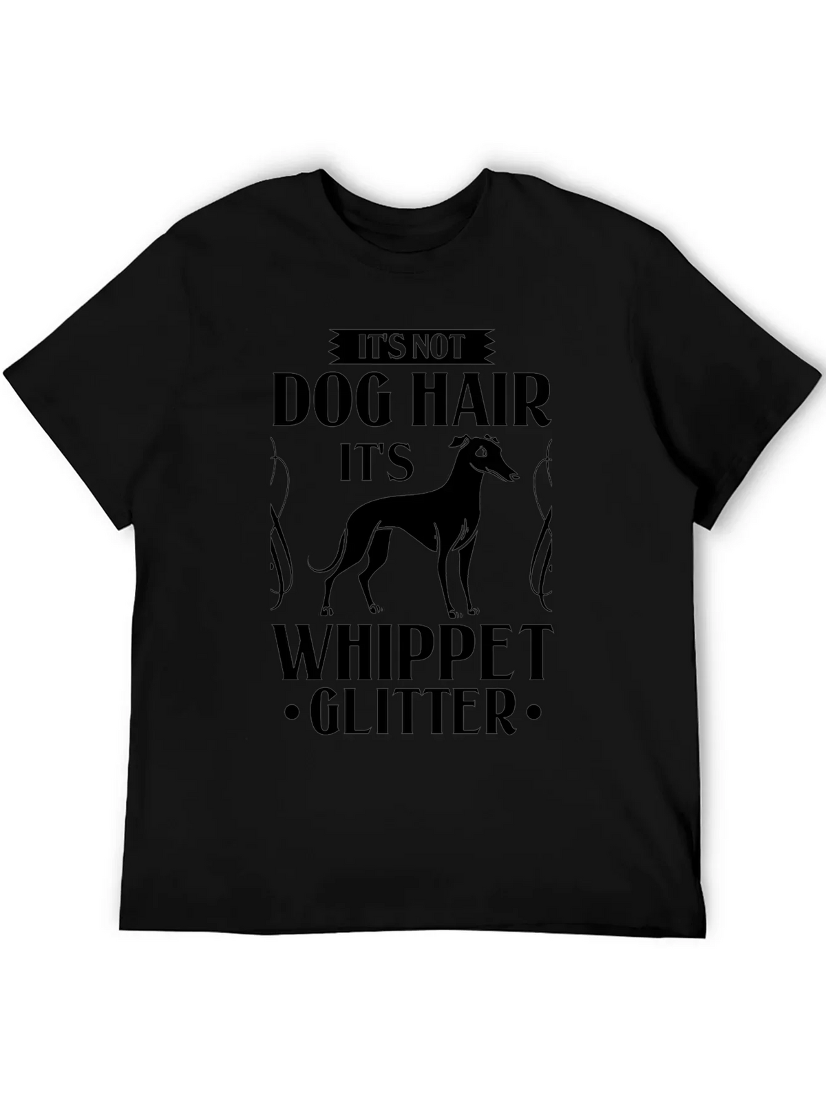 Its Not Dog Hair Whippet Glitter T-Shirt product image 5