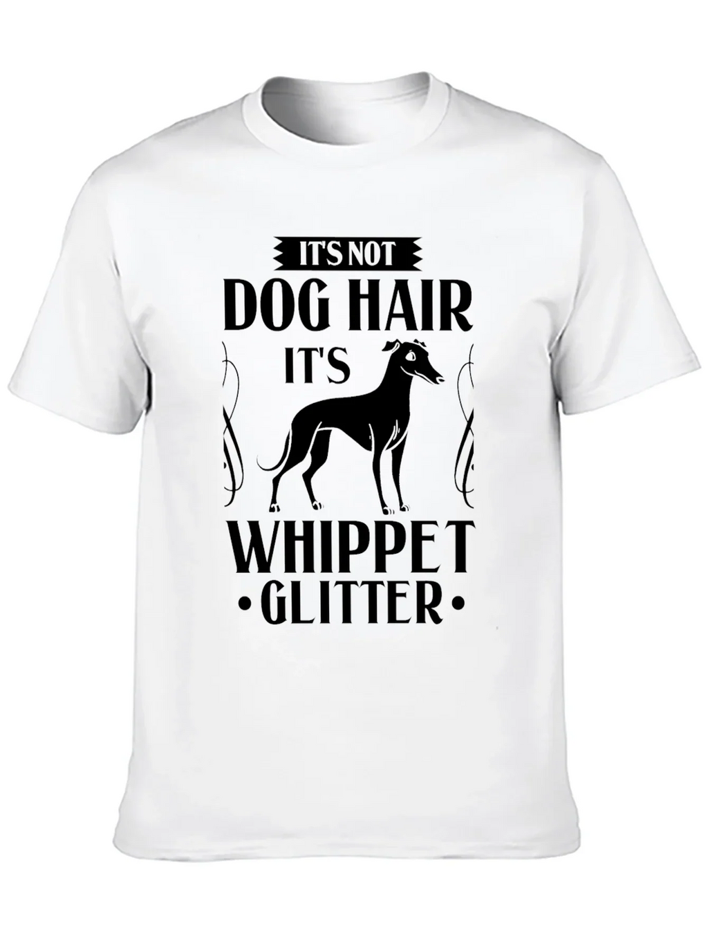 Its Not Dog Hair Whippet Glitter T-Shirt product image 9