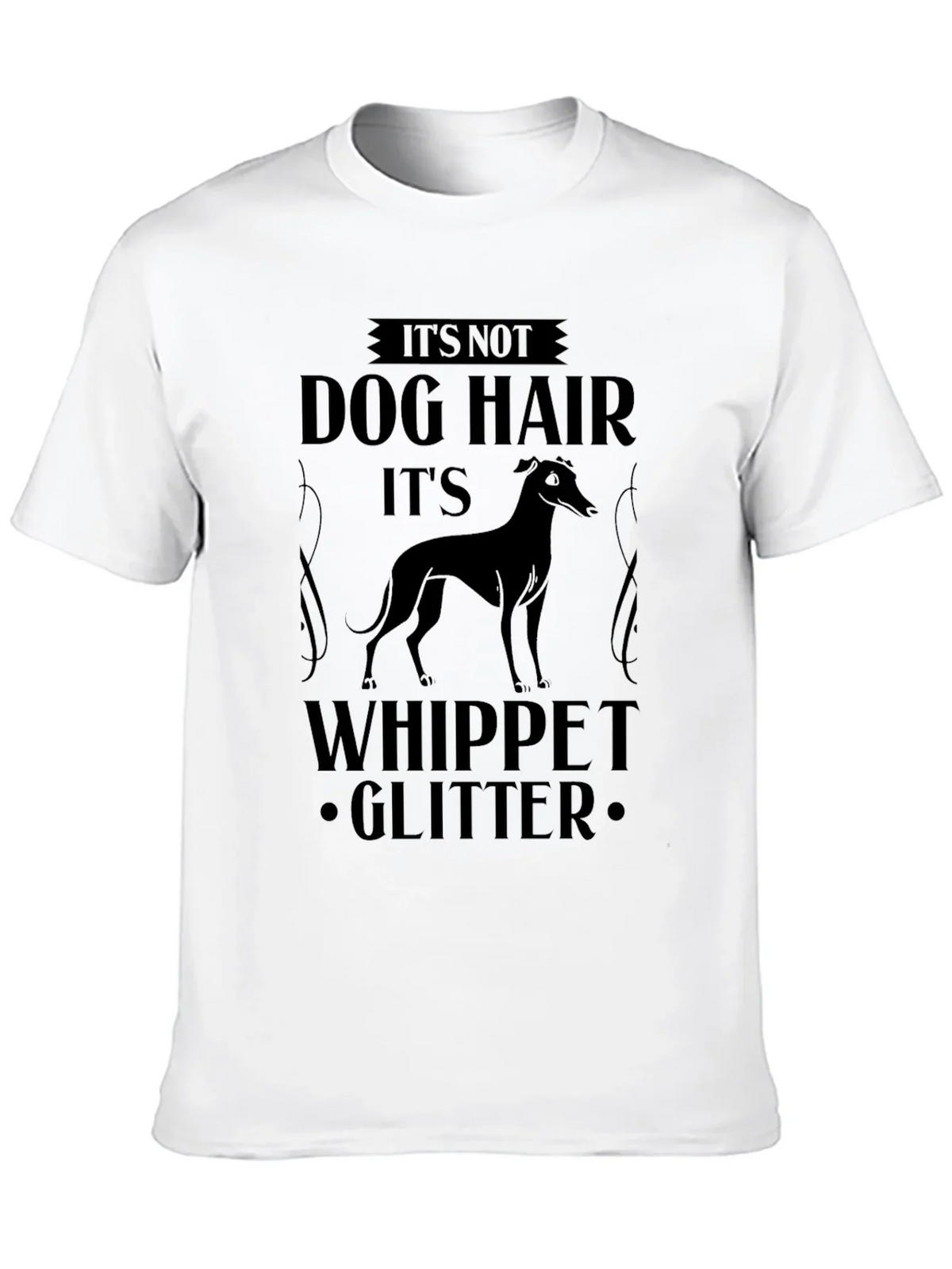 Its Not Dog Hair Whippet Glitter T-Shirt product image 9