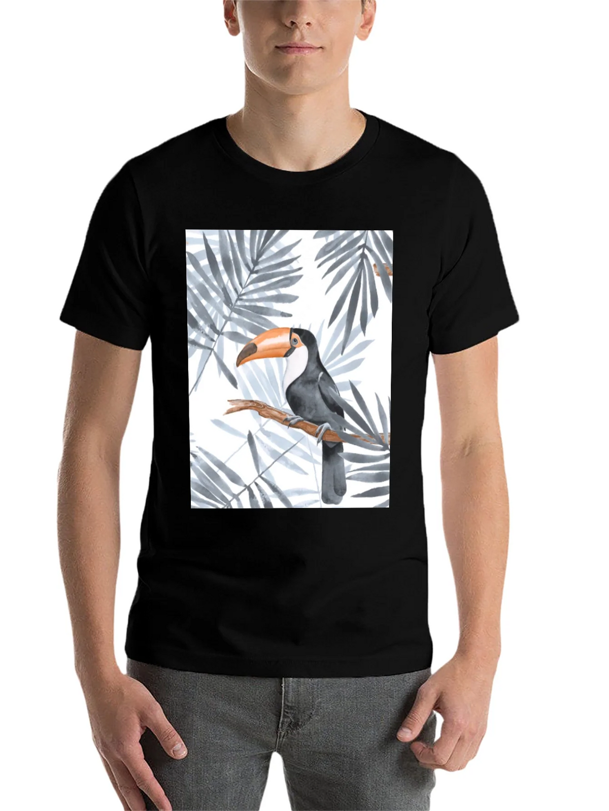 Toucan Graphic Black T-Shirt product image 4