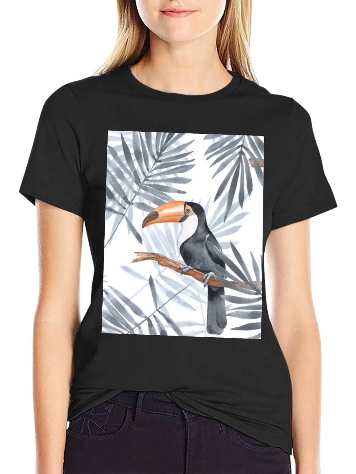 Toucan Graphic Black T-Shirt product image 2