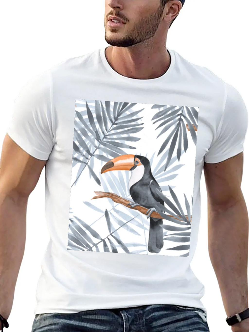 Toucan Graphic Black T-Shirt product image 12