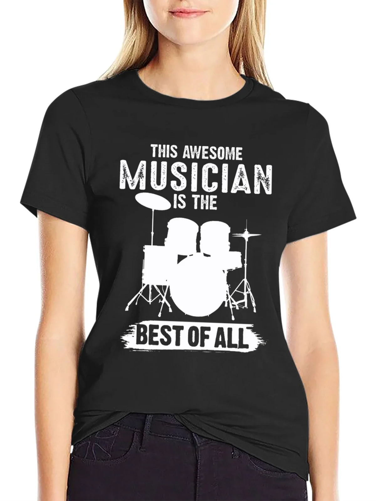 Awesome Musician Drum Set T-Shirt product image 2